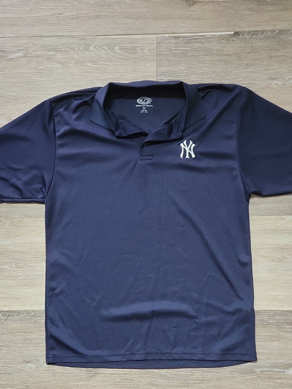 Men's Navy Polo with NY Logo - Performance Short Sleeve